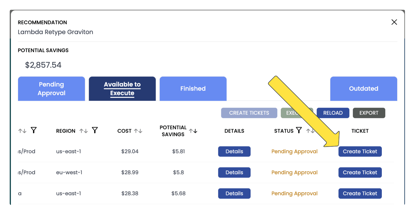 Create Jira tickets from CloudFix